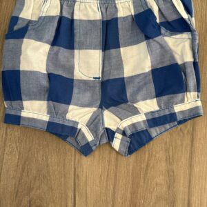 Short bubble xadrez azul