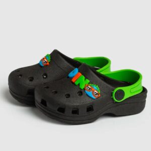 Babuche dino preto e verde - 25/26