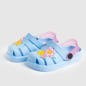 Babuche flores azul - 23/24