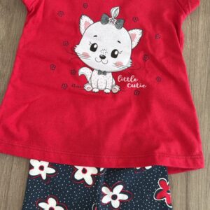 Conjunto vermelho gatinha