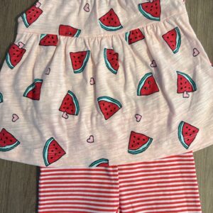 Conjunto bata e bermuda melancia