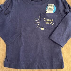 Camiseta manga longa marinho astronauta