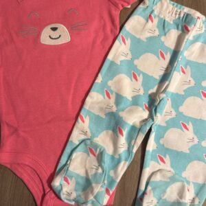 Conjunto body e calça coelho
