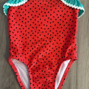 Maiô vermelho morango