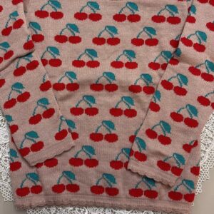 Blusa de Lã Rosa Cereja