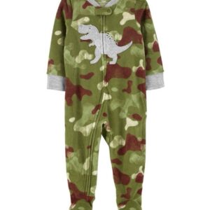 Macacão Fleece Verde Dino