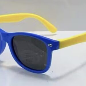 Óculos de Sol Infantil Flexível Azul e Amarelo